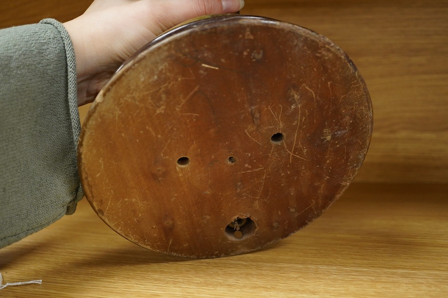 A mid 20th century mounted bronze model of a horse's head, 22cm. Condition - fair to good